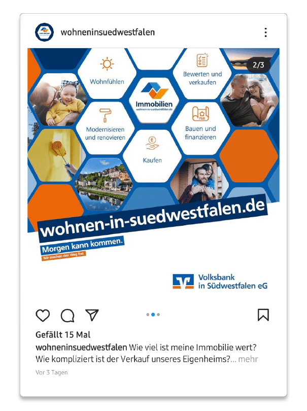 Ein Screenshot der Instagram-Seite "Wohnen in Südwestfalen"