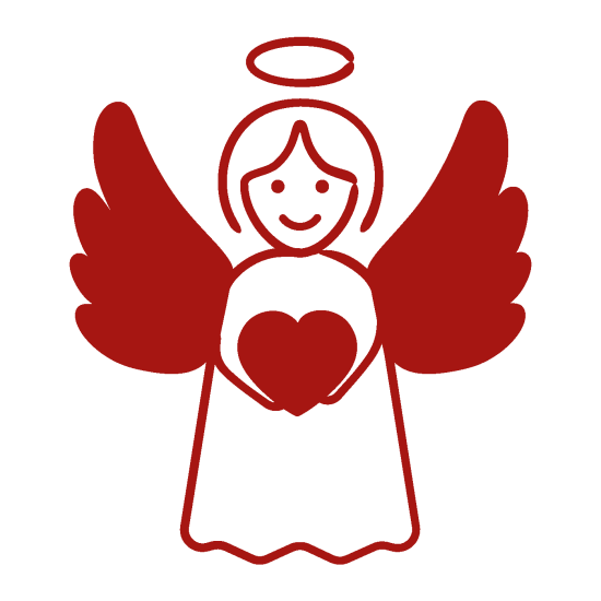 Ein Engel-Icon, das ein zentraler Bestandteil der Neukundengewinnung des Folders für die KSK Esslingen-Nürtingen ist