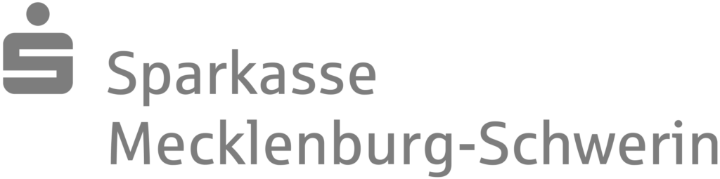 Graues Logo der Sparkasse Mecklenburg-Schwerin
